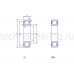 Радиальный однорядный шариковый подшипник W6306-2RS1 SKF [Закрытый]